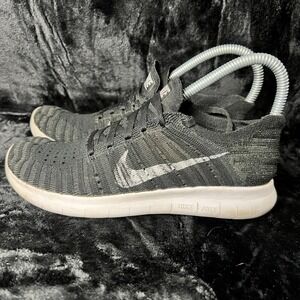 Nike Free RN Flyknit 831070-001 Womens US 6 Running Shoes Black Athletic Sneaker